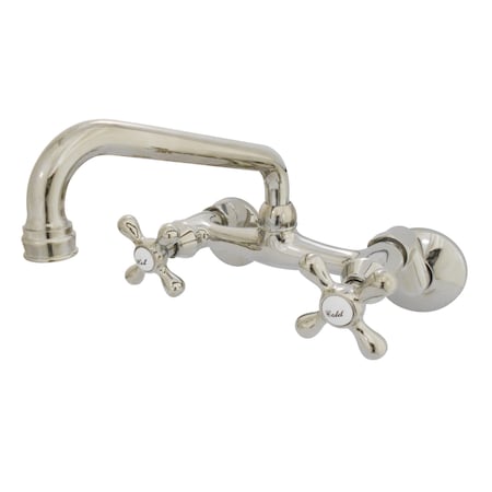 KS213PN 6-Inch Adjustable Center Wall Mount Kitchen Faucet